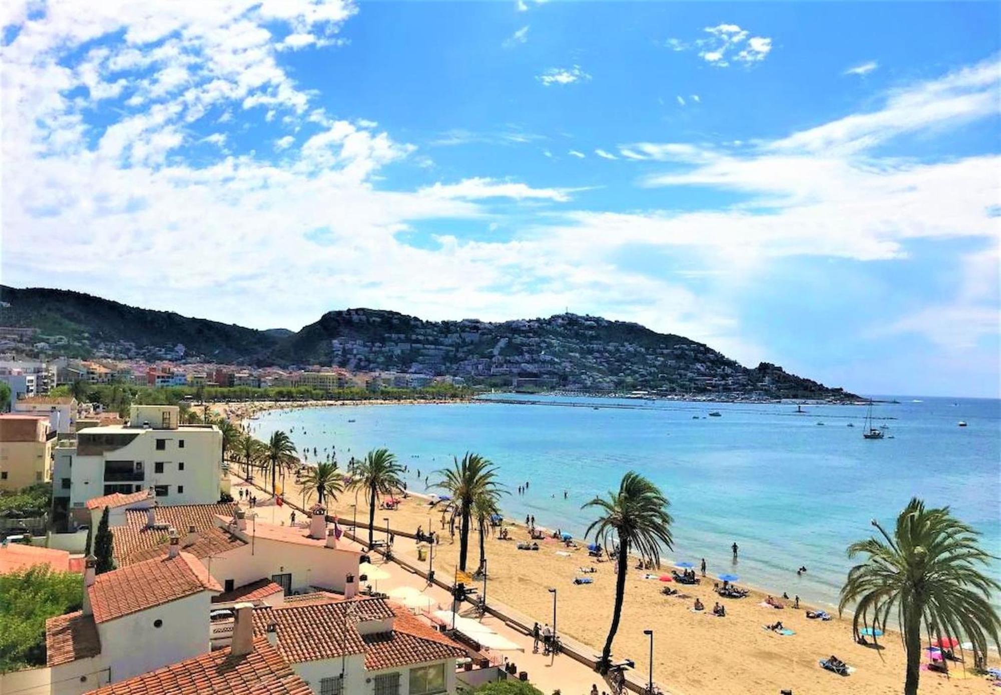 Apartamento En Roses A 2 Min De La Playa Con Vistas Al Mar Av-18 赫罗纳 外观 照片